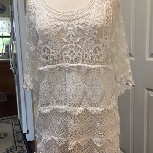 Beautiful, lacy top/tunic, size L
